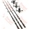 Set de 3 lansete Wind Blade 3,6m cu 3 mulinete Mifine cu fir cadou