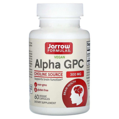 Alpha GPC 300mg Jarrow Formulas Secom 60cps foto