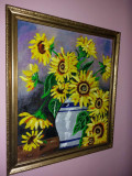 Pictura floarea soarelui, Flori, Ulei, Altul