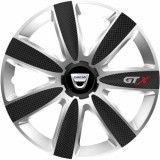 Cumpara ieftin Set 4 Capace Roti GTX Carbon Gri-Negru R17, Pentru Dacia, Autohelix MSA
