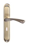 Maner usa interior, cu sild, Gato Roma, pentru cheie, metal, bronz antic, 90 mm