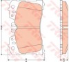 Set placute frana,frana disc LEXUS LS (UVF4, USF4) (2006 - 2016) TRW GDB3473