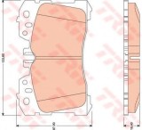 Set placute frana,frana disc LEXUS LS (UVF4, USF4) (2006 - 2016) TRW GDB3473