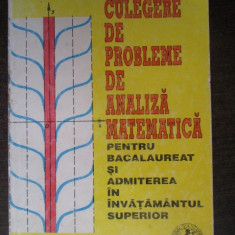 Culegere de probleme de analiza matematica pentru bacalaureat si admiterea in invatamantul superior-Lia Arama, Toader Morozan