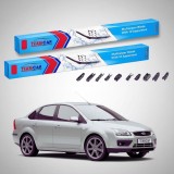 Cumpara ieftin Ștergătoare Ford Focus II DA Sedan 2005-2011 | Set Față Flat Premium &ndash; TeamCar&reg;