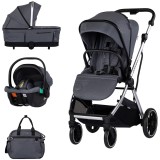 Cumpara ieftin Carucior Chipolino Aurora 3 in 1 charcoal