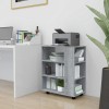 VidaXL Dulap cu roți, gri sonoma, 60x35x75 cm, lemn prelucrat 815967