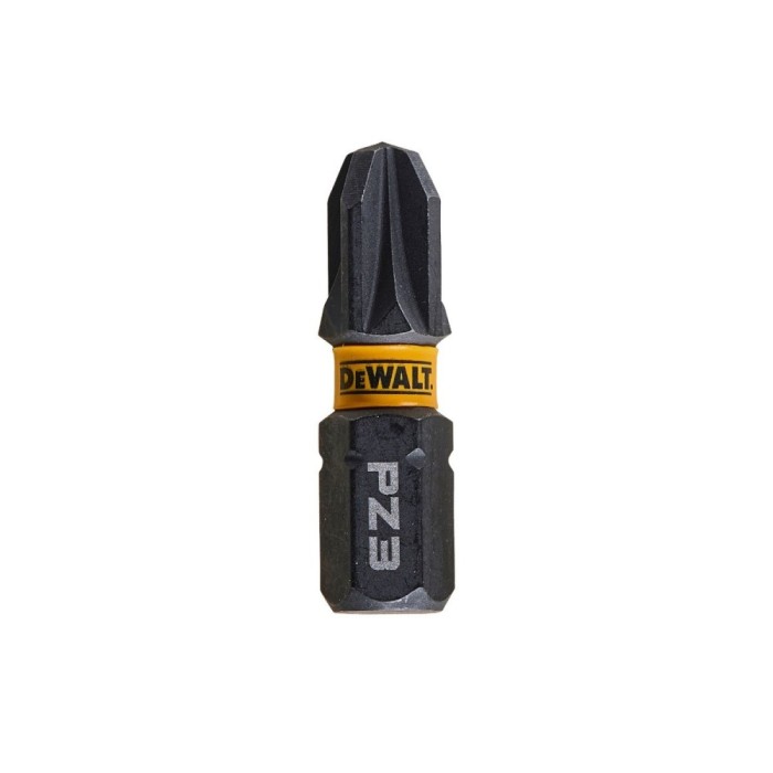 Set 5 biti pentru insurubare de impact, DeWalt Flextorq DT7388T-QZ, profil Pozidriv, PZ3, 25 mm