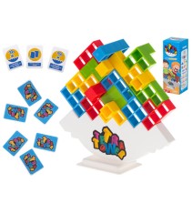 Joc de echilibru și construcție cu blocuri colorate