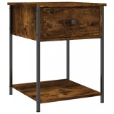 Cumpara ieftin Noptiera, stejar fumuriu, 44x45x58 cm, lemn compozit