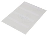 Eticheta HELLERMANNTYTON Poliester Albă 25,4x67,7mm pentru Marcari Fire si Cabluri | Cod 594-81104