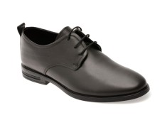 Pantofi eleganti OTTER negri, 1453, din piele naturala