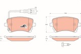 TRW GDB1557 COTEC set placute frana,frana disc