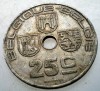 2.033 BELGIA 25 CENTIMES 1939, Europa, Cupru-Nichel