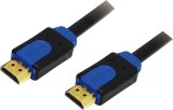 CABLU video LOGILINK, HDMI (T) la HDMI (T), 5m, premium, conectori auriti, rezolutie maxima 4K UHD (3840 x 2160) la 60 Hz, negru, &amp;quot;CHB1105&amp;quot;