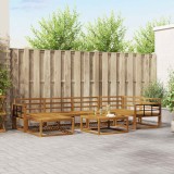 vidaXL Set de canapele de exterior 7 pcs natural Lemn Solid de Acacia 3367867