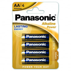 Baterii Alcaline AA LR6 1.5V Panasonic Alkaline Power Blister 4 foto