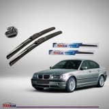Cumpara ieftin Ștergătoare BMW Seria 3 E46 (1998&ndash;2006) Hibrid | Set Față &ndash; TeamCar&reg;