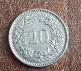 C50 - Moneda foarte veche - Elvetia - 20 rappen - 1963, Europa