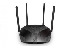 ROUTER MERCUSYS wireless 3000Mbps, 3 porturi LAN Gigabit, 1 port WAN Gigabit, Dual Band AC3000 4 x antena externa, Wi-Fi 6, &amp;quot;MR80X&amp;quot; (timbru verde 0.8 foto