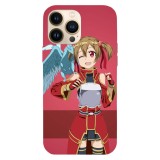 Husa compatibila cu Apple iPhone 15 Pro Max model Silica and Pina Sword Art Online, Silicon, TPU, Viceversa, Transparent, Carcasa