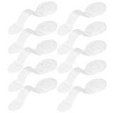 Set 10 sigurante blocator sertare si usi, plastic si textil, ajustabile, 20 cm, alb Household NewTrend