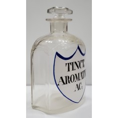 Flacon din sticla pentru farmacie, TINCT. AROMATIC. AC.