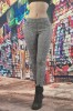 D860-100 Colanti tip pantaloni eleganti din material elastic si model in carouri, L/XL, M/L, S, S/M, XL/XXL