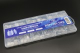 Tipsuri gel pentru extensia unghiilor, formă &bdquo;pătrat mediu&rdquo;, 600 buc