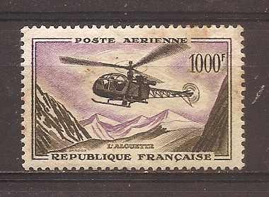 Franta 1958 - Posta aeriana, PA, MNH foto