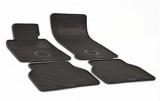 Covorase Auto Cauciuc BMW Seria 5 E39 (1996-2004) Gri Carbon, Set Complet Fata+Spate, Protectie Anti-Alunecare, Bordura Inalta