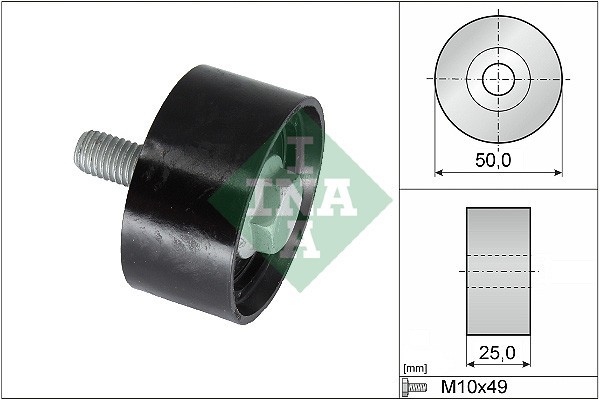 INA 532 0899 10 Rola ghidare/conducere, curea distributie