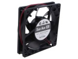 Ventilator: DC axial 12VDC 120x120x25mm 195m3/h 48dBA cu bilă