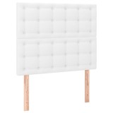 Cumpara ieftin Tablie de pat alba 80x5x118/128 cm piele ecologica