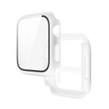 Cumpara ieftin Husa de protectie Hoco 41mm cu sticla pentru Apple Watch 7/8 WS3 - Alba