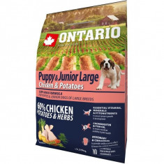 ONTARIO Puppy &amp; Junior Large - chicken &amp; potatoes 2,25kg