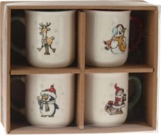 Set 4 Cani 200ML Decor Craciun 31527133 foto