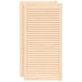 Cumpara ieftin Usi de dulap design lambriu 2 buc. 99,3x49,4 cm lemn masiv pin