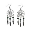 Cercei Candelabru Dreamcatcher Glambazaar cu Malachit, 8cm, Otel Inoxidabil, Fashion