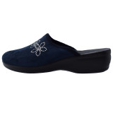 Papuci de casa dama, din textil, marca Inblu, BJ000108-42-P-89, bleumarin