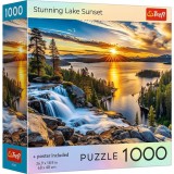 PUZZLE TREFL 1000 COLECTIA SUA APUS DE SOARE UIMITOR LA LAC POSTER INCLUS