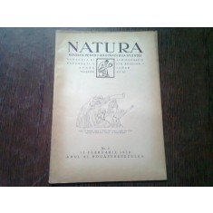 REVISTA NATURA NR.2/1930