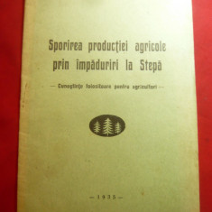 St.Barbulescu- Sporirea prod. agricole prin impaduriri in stepa -Ed.1935, 15pag