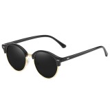 Ochelari de soare rotunzi barbati Asteroid GSM, negru, 66612