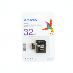 Card de memorie microSDHC UHS-I Clasa 10 32GB ADATA Premier cu adaptor SD foto