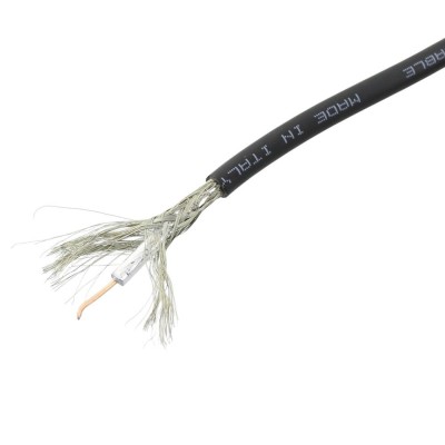 Cablu coaxial, 1x19AWG, 1m, dublu ecranat, 50&amp;Omega;, TASKER, C525, T155973 foto