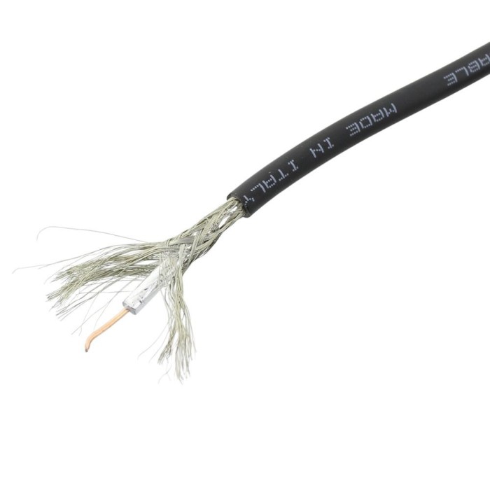 Cablu coaxial, 1x19AWG, 1m, dublu ecranat, 50&Omega;, TASKER, C525, T155973