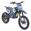 Motocicleta electrica pentru copii Kinderauto Motobike 35 1500W 48V roti 14 12, culoare albastra
