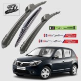 Cumpara ieftin Ștergătoare Dacia Sandero I (2008&ndash;2012) TeamCar&reg; &ndash; Set Complet Flat
