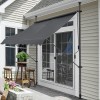 Copertina retractabila Wave 300 x 120 x 200 - 300 - cm gri [pro.tec] HausGarden Leisure, [pro.tec]